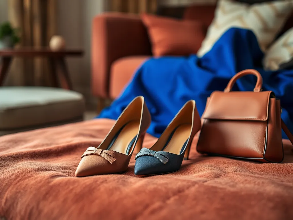 Jakie buty i torebka do chabrowej sukienki?