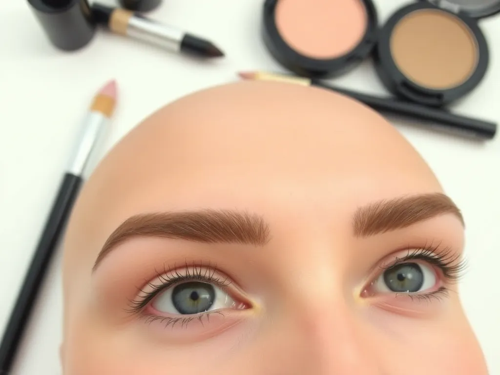 Jak malować rzadkie brwi?